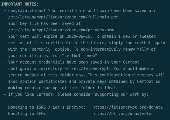 CentOS7通过Let's Encrypt获取ssl证书以支持HTTPS-峰间的云